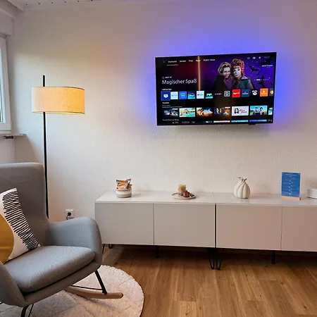 Rheinblick-apartment Snacks, Ambilight & Boxspringbett