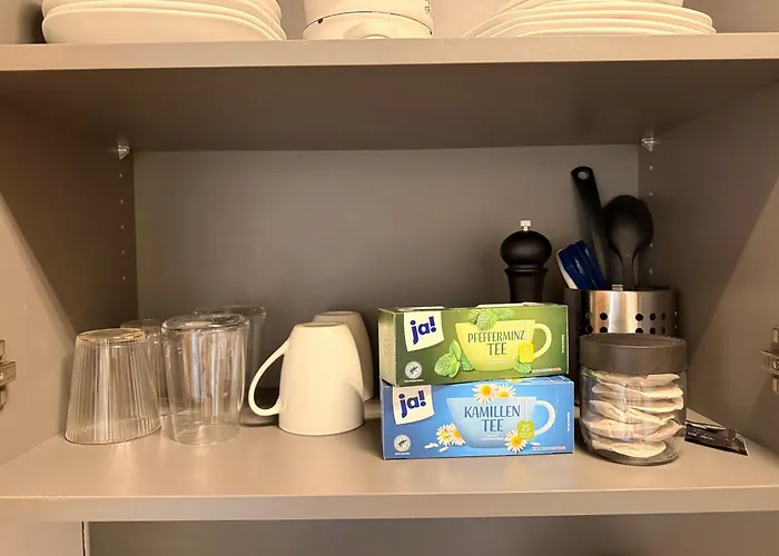 アパート Rheinblick-apartment Snacks, Ambilight & Boxspringbett *